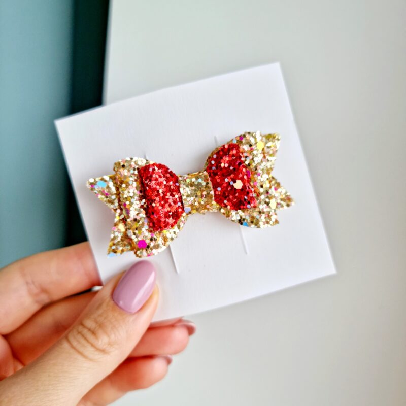 Kroko-klamber kuldne