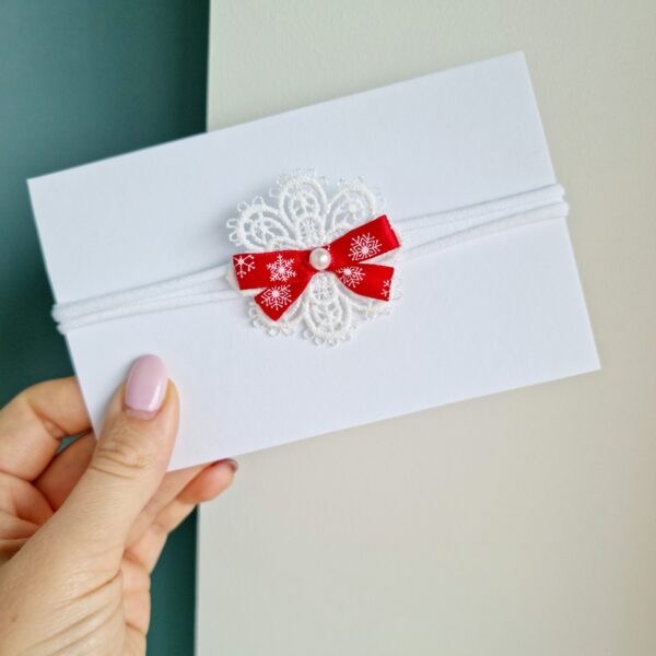 Jõulupeapael lumehelbega