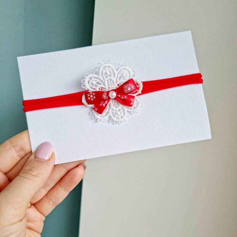 Jõulupeapael lumehelbega