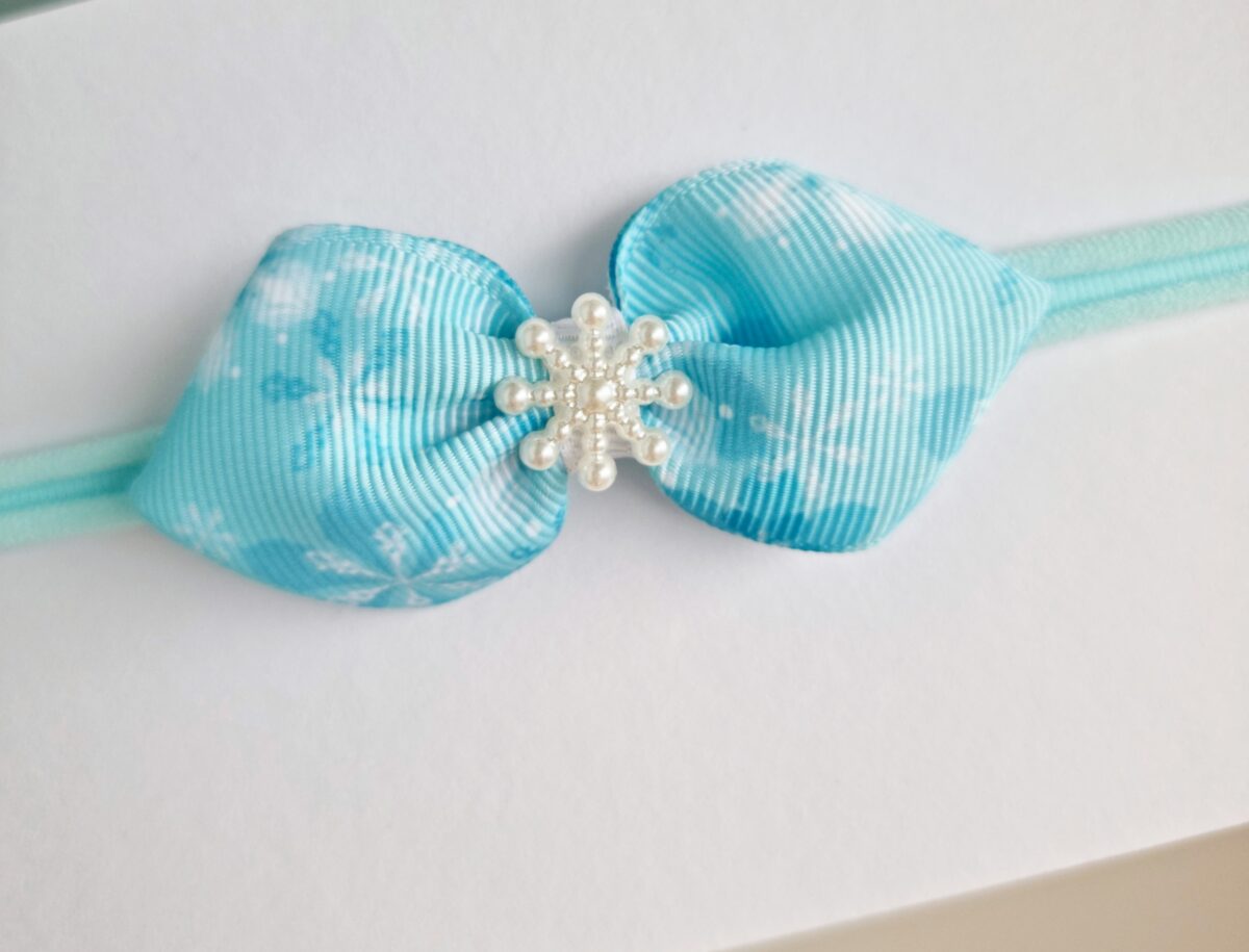 Jõulupeapael valge lumehelbega