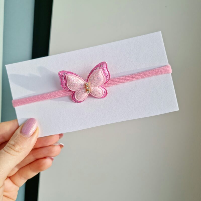 Läikiv liblikas roosa