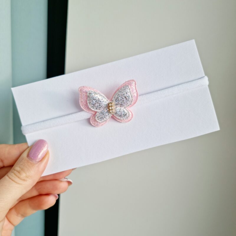 20211126_131117 Läikiv liblikas roosa-hõbe