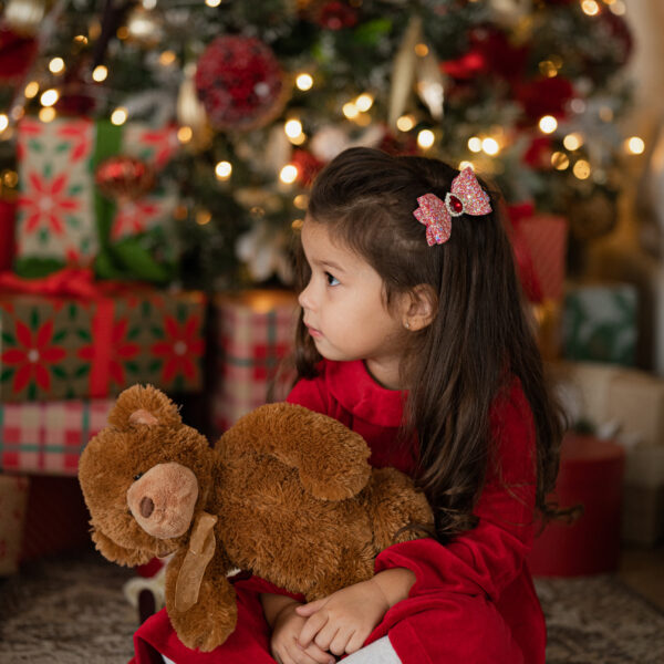 Photo258 Kroko-klamber punane punase kiviga