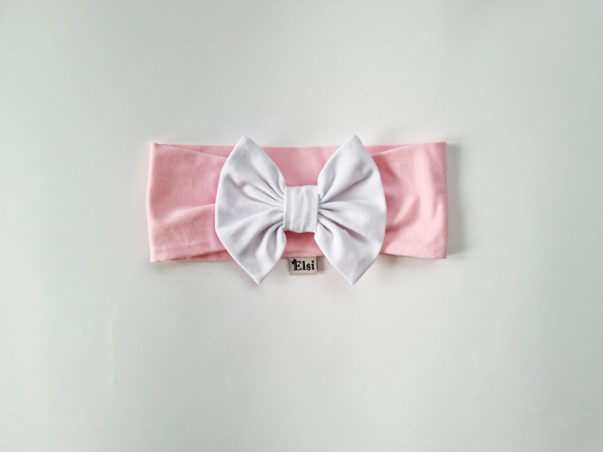 Heleroosa peapael valge lipsuga