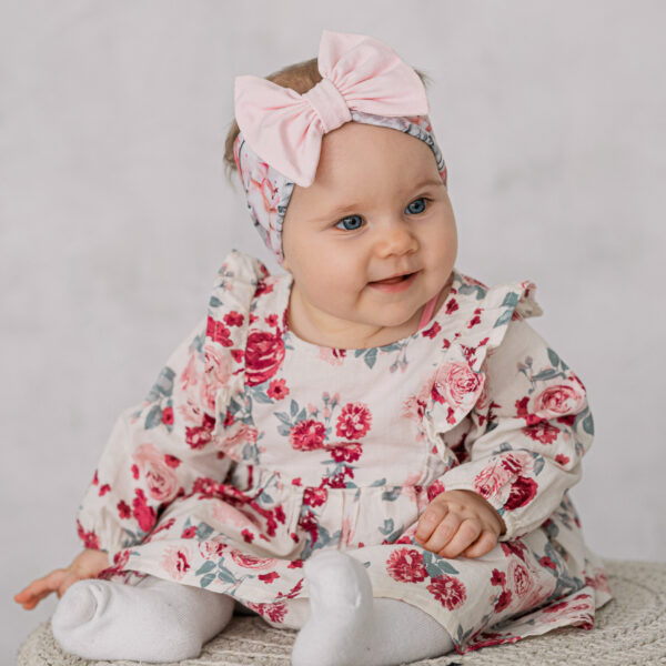 Lilleline peapael heleroosa lipsuga