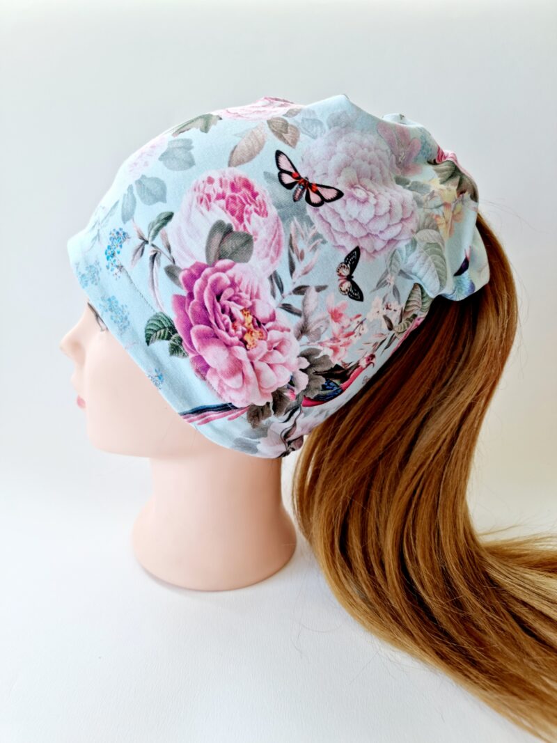 Lindudega patsimüts helesinine