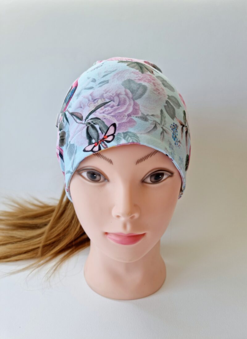 Lindudega patsimüts helesinine