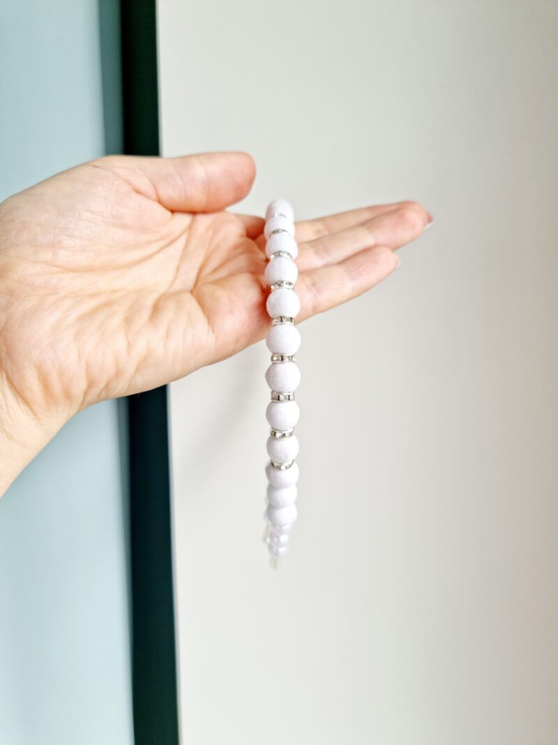 Pärlitega peavõru valge