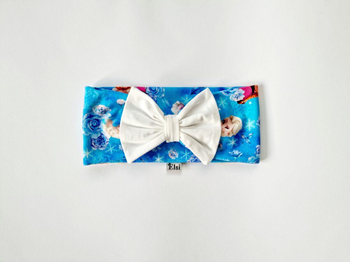 Elsa ja Annaga peapael valge lipsuga