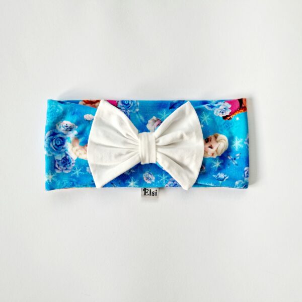 Elsa ja Annaga peapael valge lipsuga