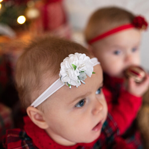 Photo164 Jõulupeapael valgete lilledega