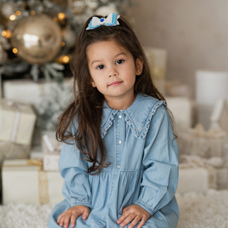 Photo279 Kroko-klamber helesinise ja valgega