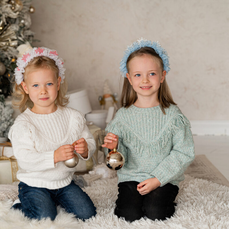 Peavõru roosade lumehelbekestega