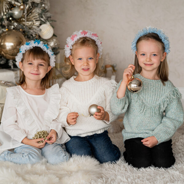 Photo90 Peavõru hõbedaste lumehelbekestega