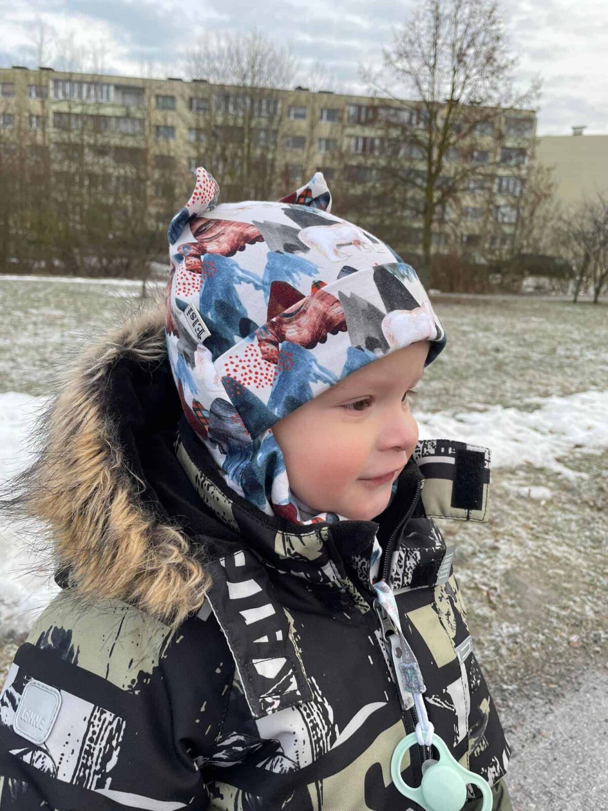 Karud ja mäed tutiga (fliisvooder)