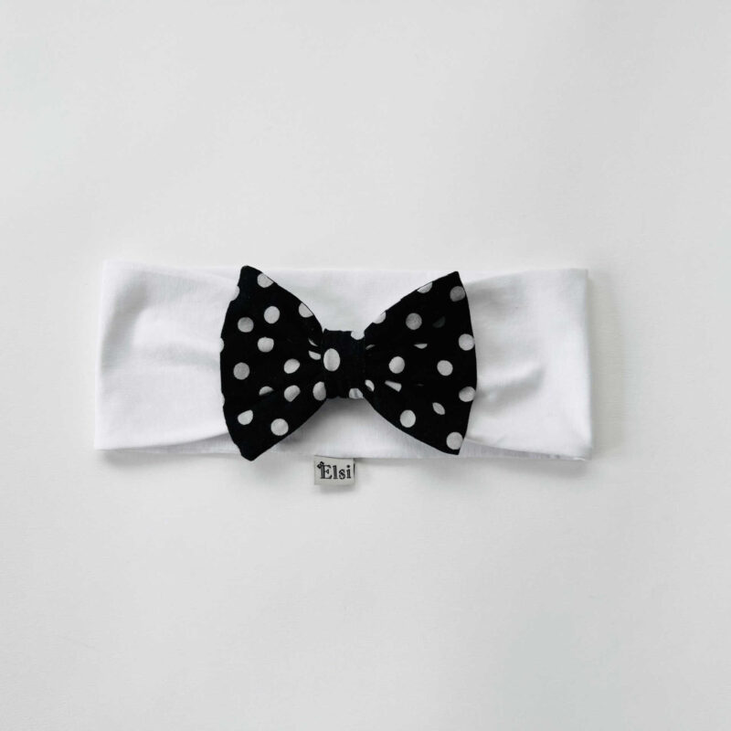 Valge peapael mummulise lipsuga