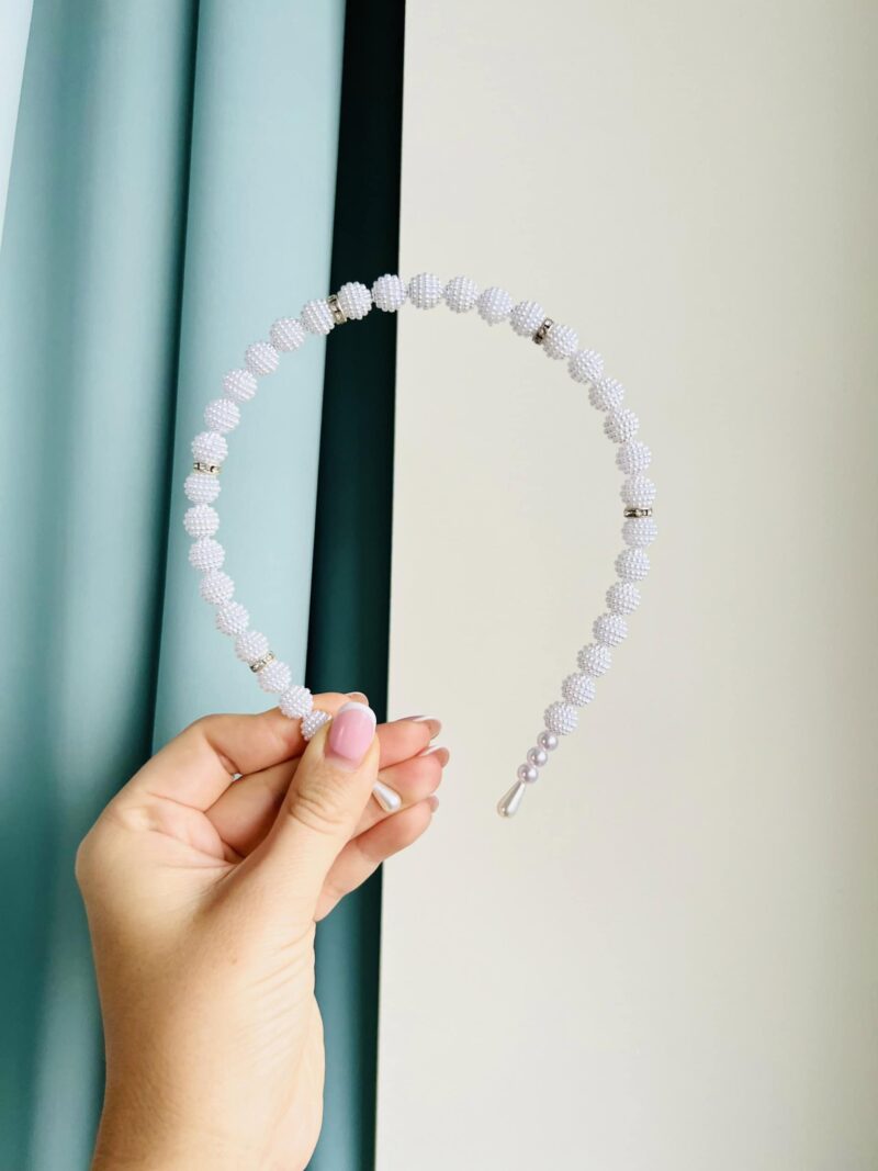 IMG_7316 Pärlitega peavõru valge