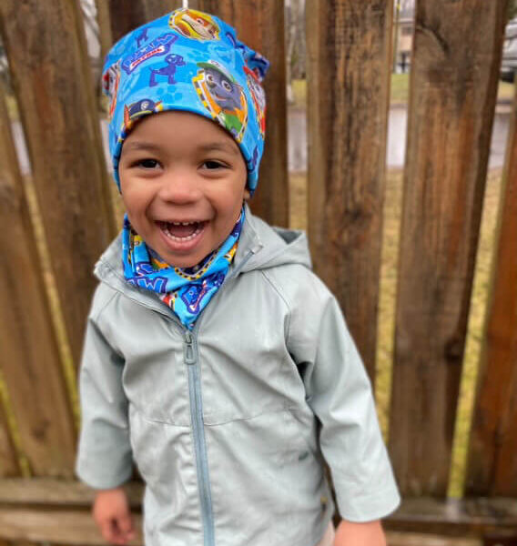 Käpapatrulliga müts ja torusall Topeltpuuvillane müts ja sall käpapatrulliga tuukrimüts