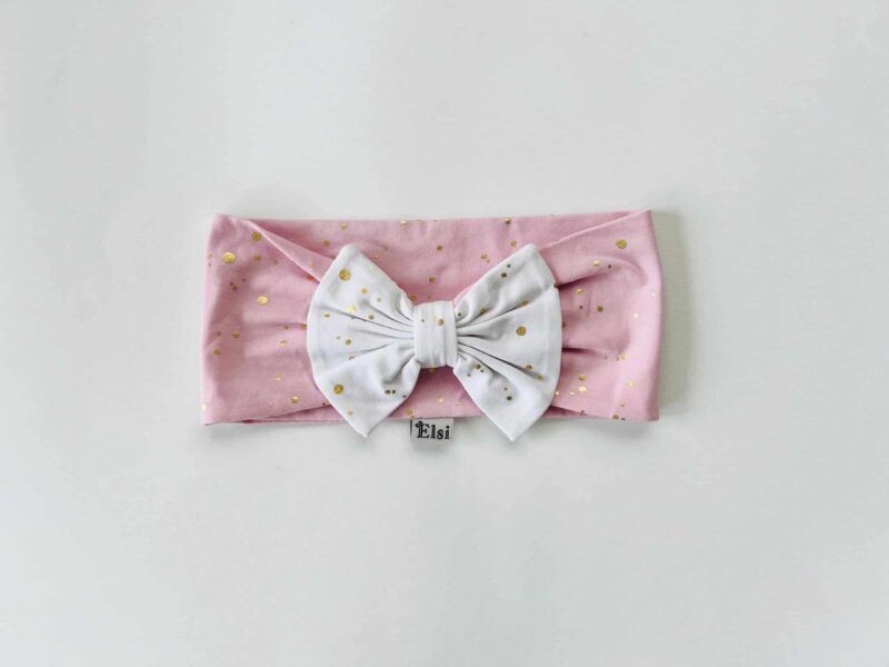 IMG_1708 (1) Roosa peapael valgel kuldsed täpid