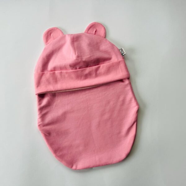 Roosa tuukrimüts talveks Meriinovoodriga tuukrimüts talveks