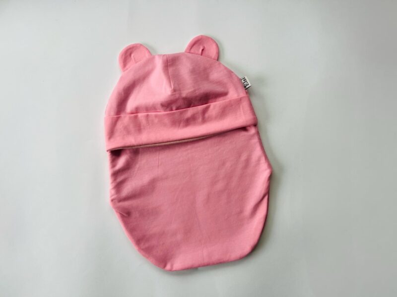 Roosa tuukrimüts talveks Meriinovoodriga tuukrimüts talveks